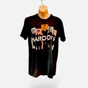 Band Concert T-Shirt Men's M 100% Cotton American-apparel Black Maroon Tour 2013